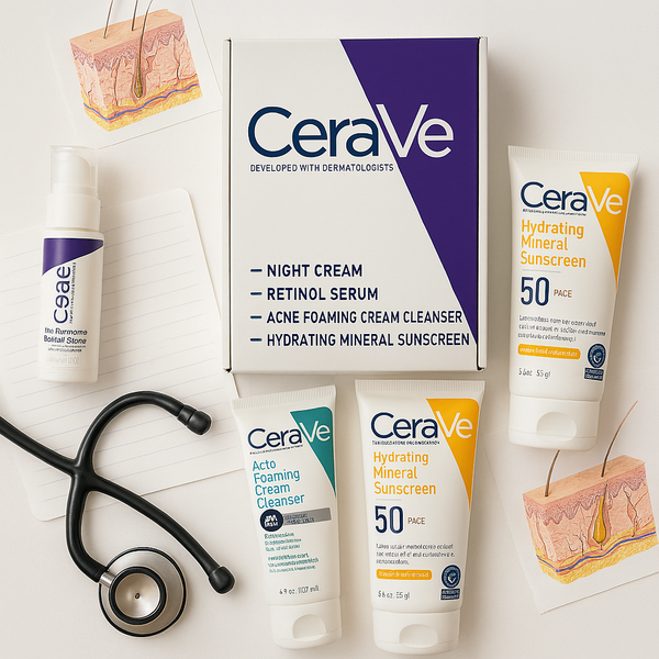 CeraVe SkinCare Set Pack of 5, Beauty Tools for Women