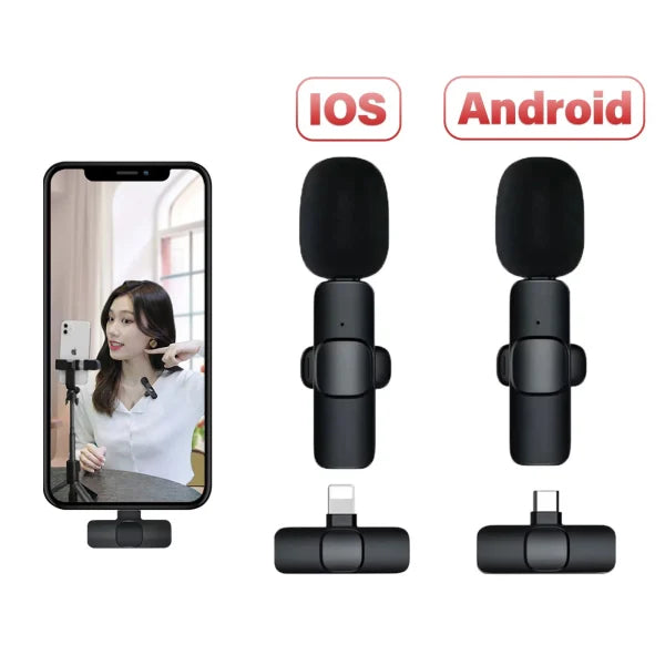 K11 Type-c Wireless Microphone K8 Collar Mic For Type C – Noise Cancellation Reduction Wireless Mic For Phone For Mobile Phone Camera,